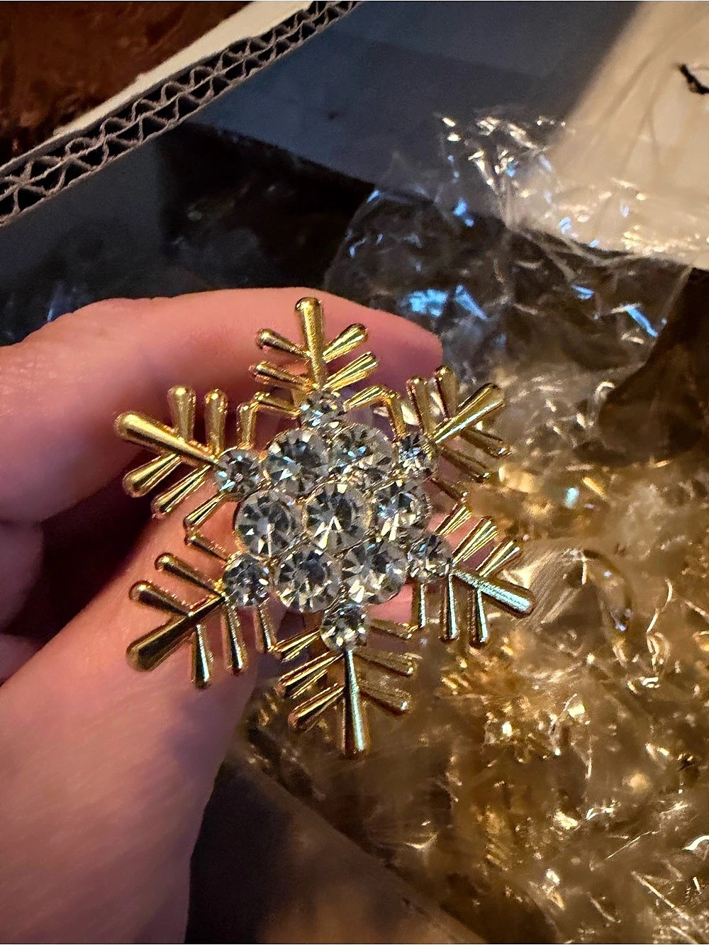 100 pcs Gold & Silver Snowflake Napkin Rings